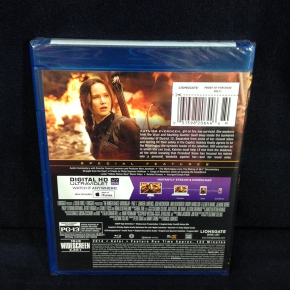 The Hunger Games Mockingjay Part 1 - 2015 - Widescreen - Bluray DVD - New - Picture 4 of 6
